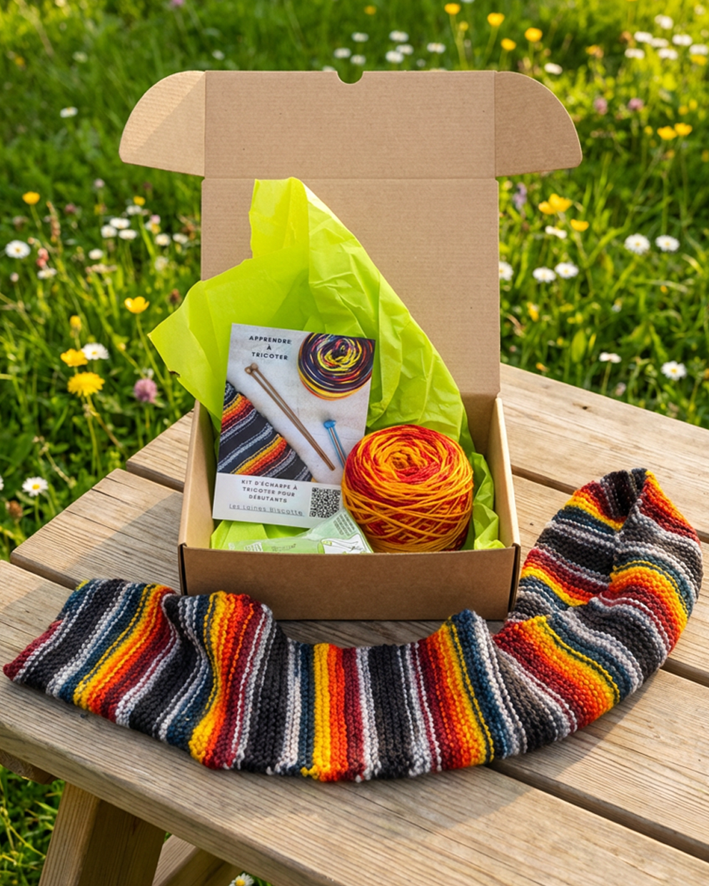 KIT D'ÉCHARPE À TRICOTER POUR DÉBUTANTS