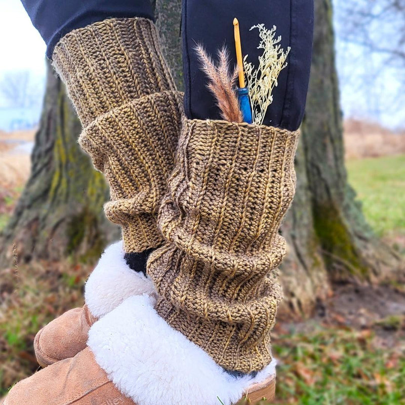 Walking Trail Leg Warmers | Knitting Pattern - Les Laines Biscotte Yarns