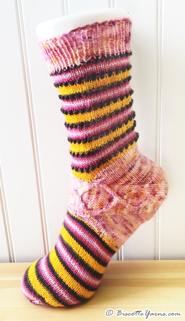 Chaussettes Mary-Jane Memories - Patron de tricot
