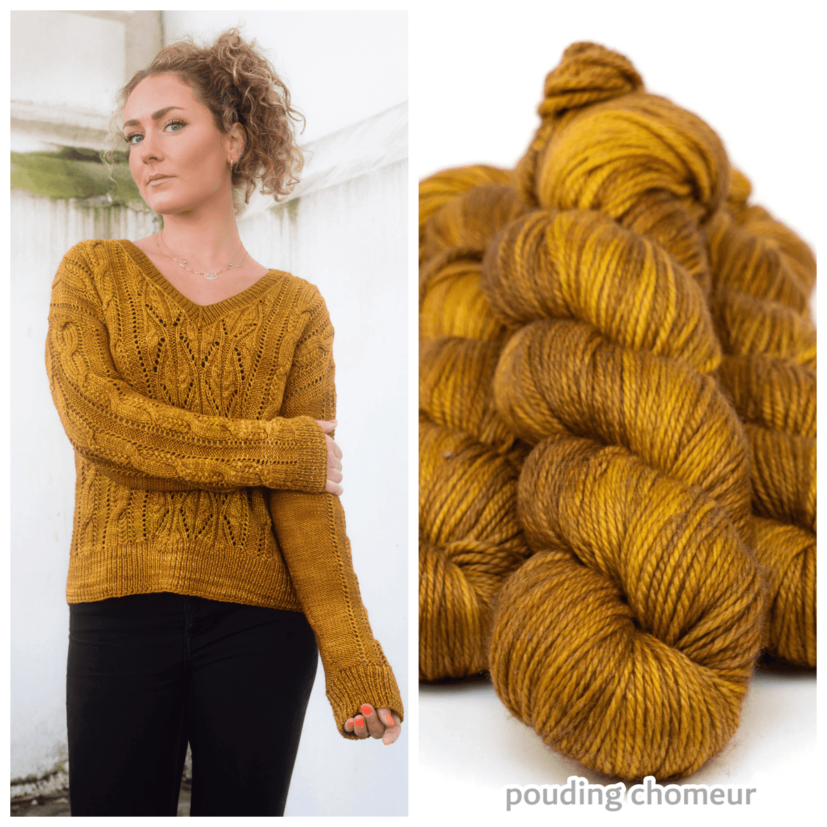 Zenia Sweater | Knitting kit - Les Laines Biscotte Yarns