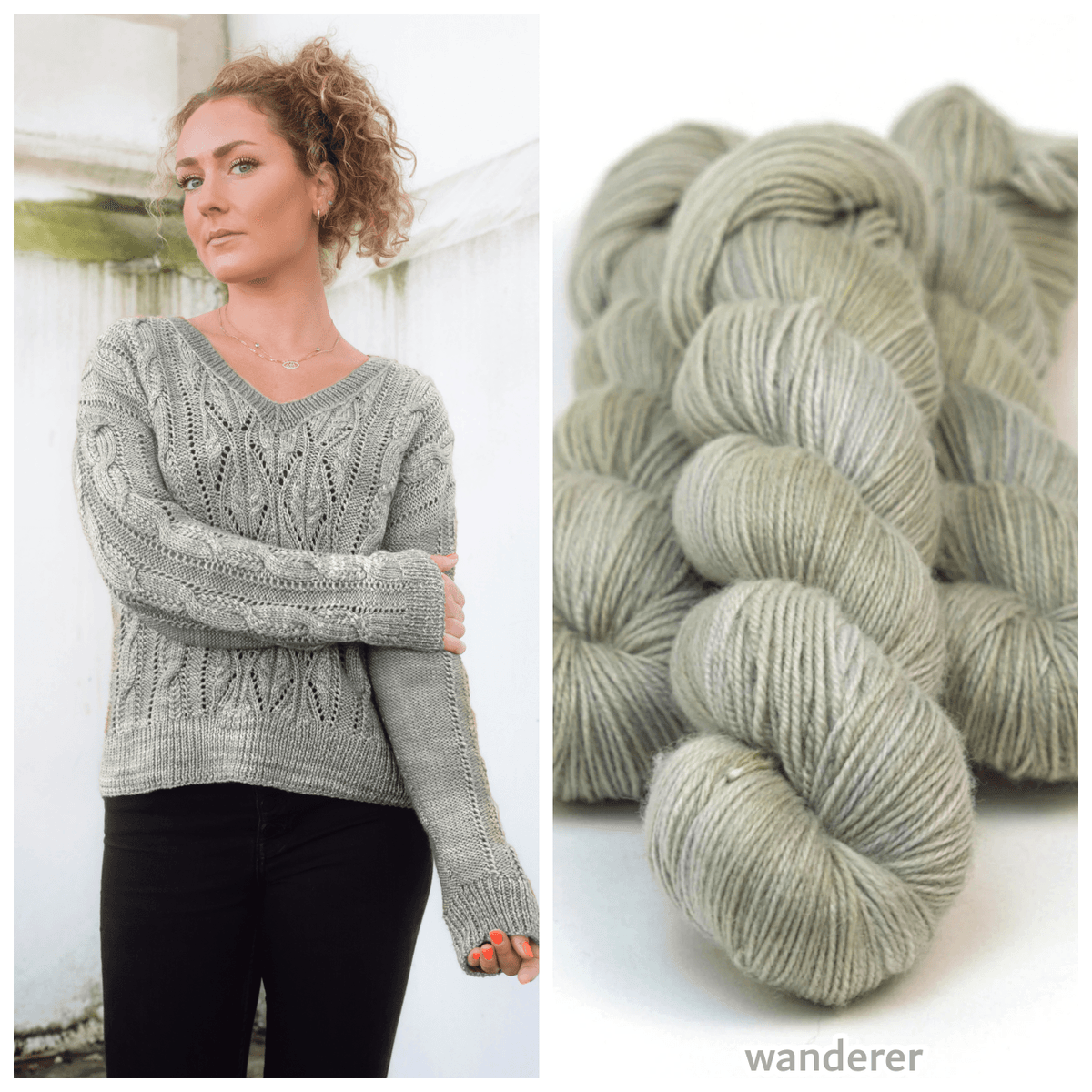 Zenia Sweater | Knitting kit - Les Laines Biscotte Yarns