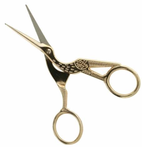 Stork Needlework Scissors - 4 1/2'' (11.4cm) - Les Laines Biscotte Yarns