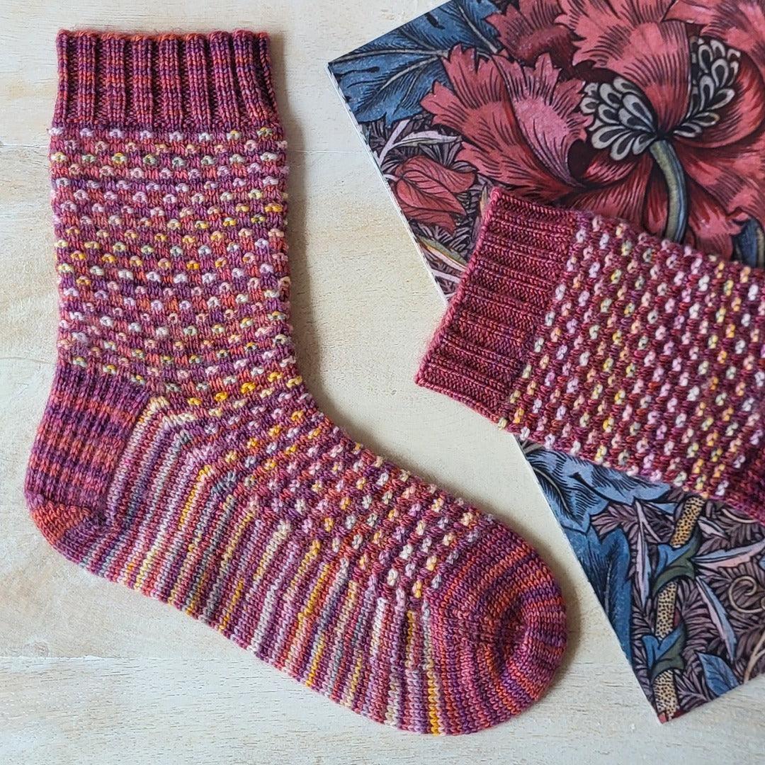 Sugar Cube Socks | Knitting pattern - Les Laines Biscotte Yarns