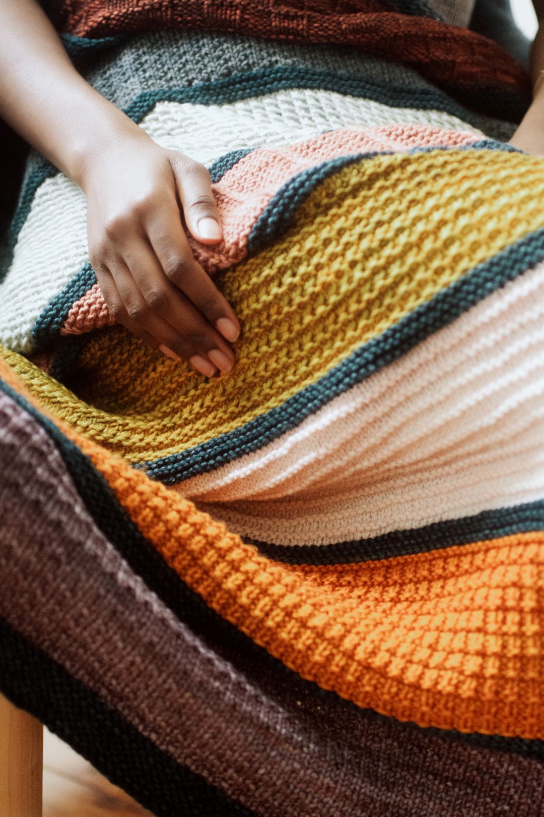 Textural Blanket | knitting pattern and knitting kits