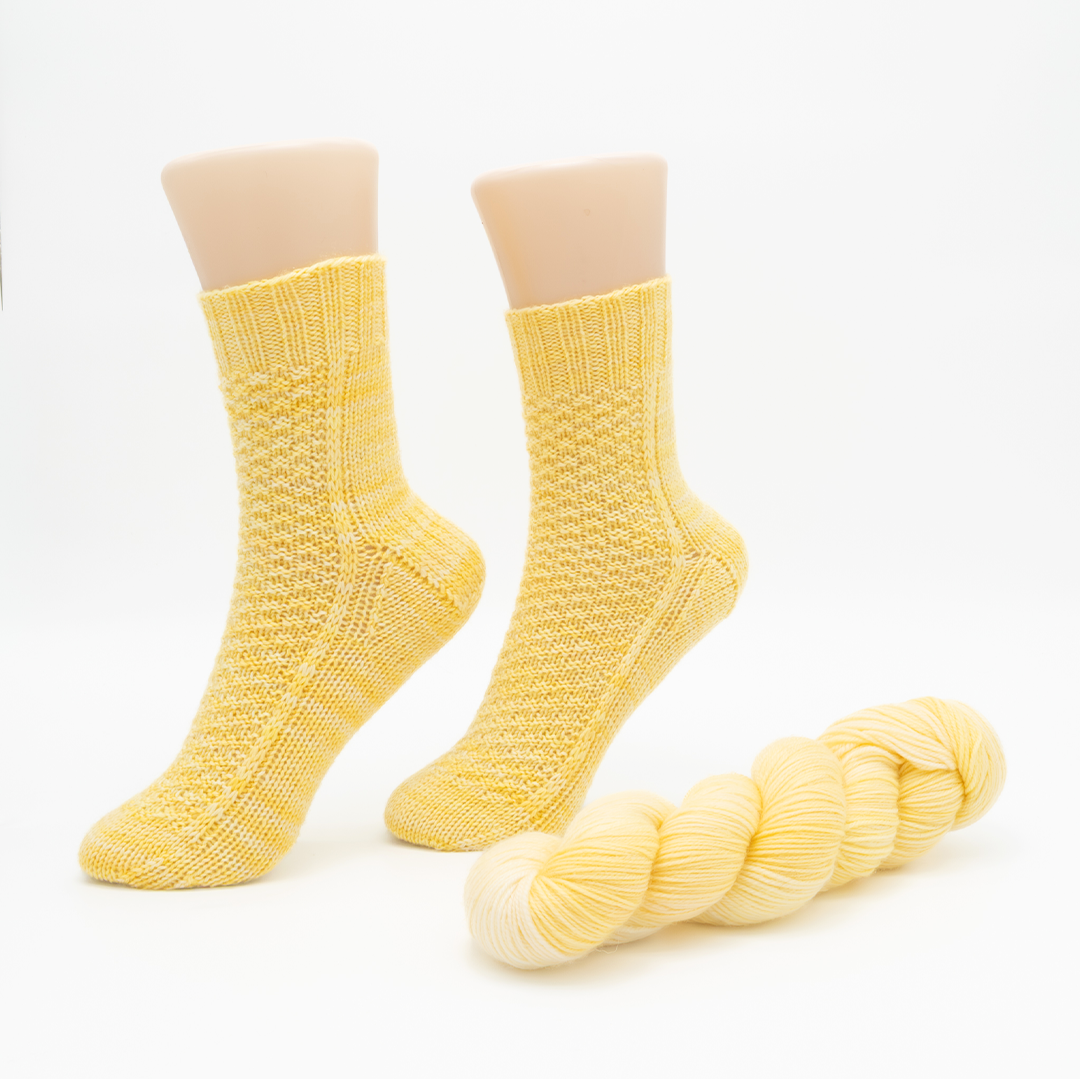 Timeless Textured Socks | Knitting pattern and Optional kit