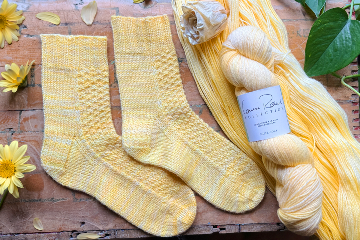Timeless Textured Socks | Knitting pattern and Optional kit