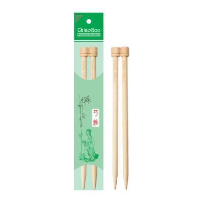 ChiaoGoo single pointed bamboo knitting needles 9" (23cm) - Les Laines Biscotte Yarns