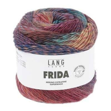 Lang Yarns - Frida - Color: 1 - Cookie Jar, 3 - Sunset, 4 - Automne Breeze, 6 - Reflection
