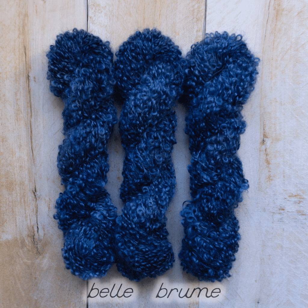 Loopy mohair yarn hand-dyed - BOUCLE MOHAIR BELLE BRUME