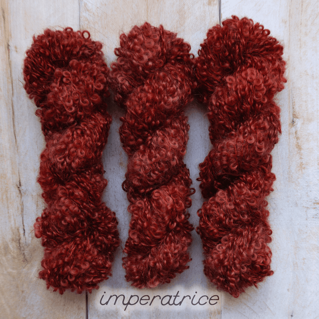 Loopy mohair yarn hand-dyed - BOUCLE MOHAIR IMPÉRATRICE