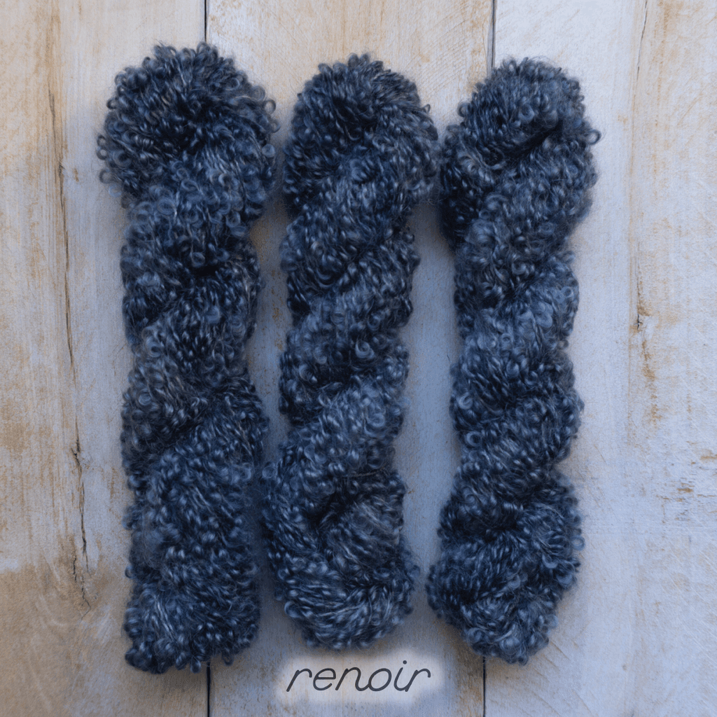 Loopy mohair yarn hand-dyed - BOUCLE MOHAIR RENOIR