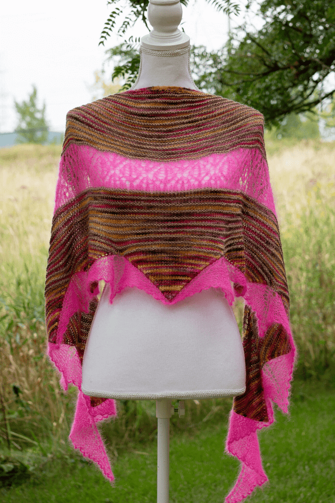 Rising Sun Shawl Knitting Pattern