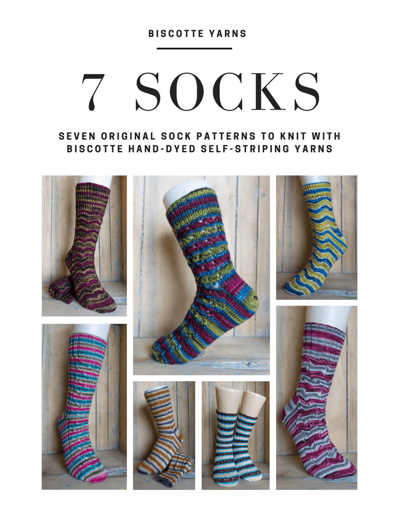 7 Socks A Collection of Self-Striping Sock Patterns Ebook