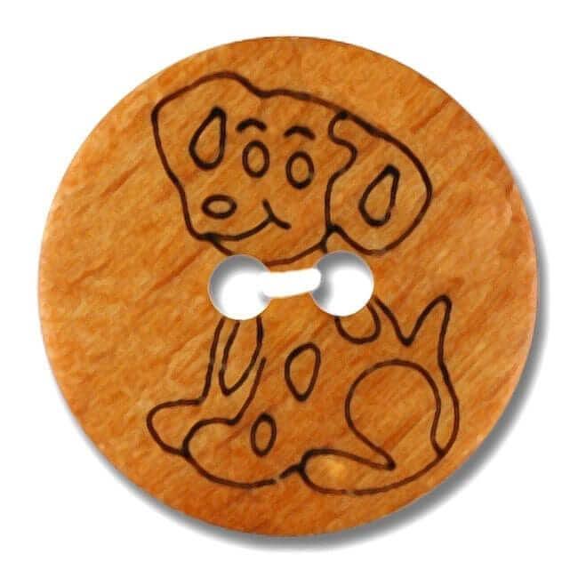 Wooden button - Animals - Les Laines Biscotte Yarns