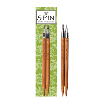ChiaoGoo Interchangeable knitting needles SPIN Bamboo Tips 5'' (13cm) - Les Laines Biscotte Yarns