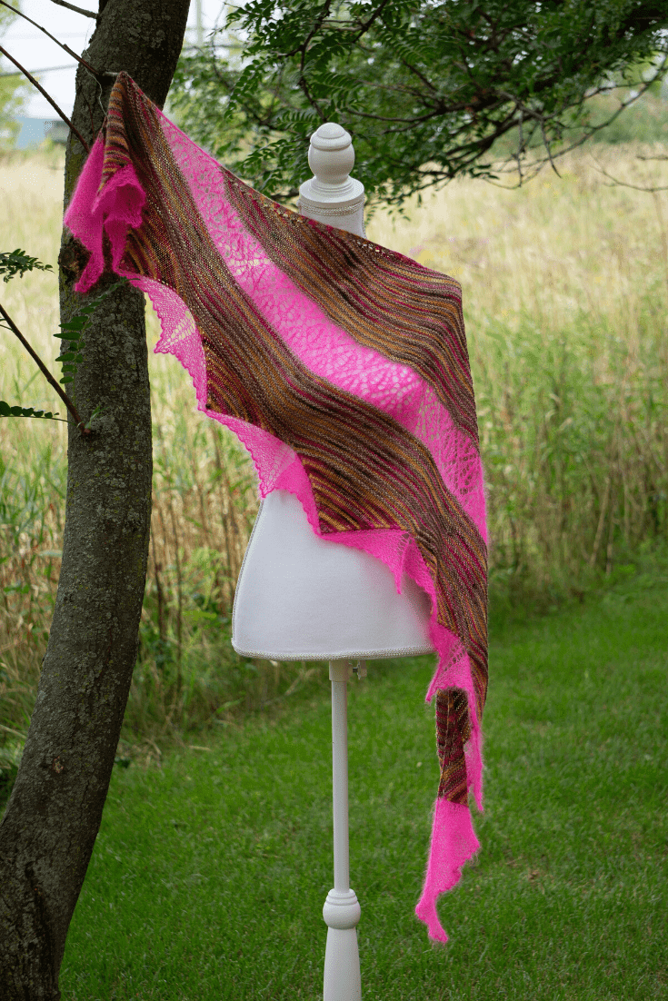 Rising Sun Shawl Knitting Pattern