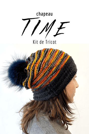 TIME Hat Knitting Kit - Les Laines Biscotte Yarns