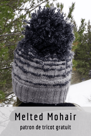 Melted Mohair Hat Free Knitting Pattern