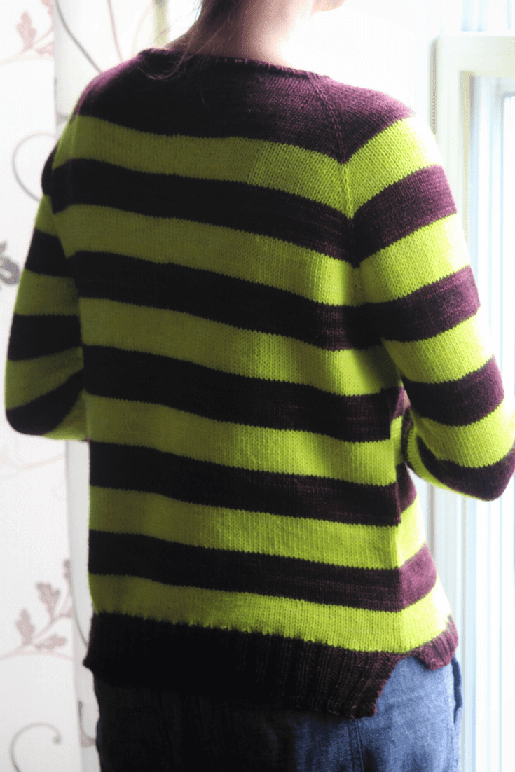 The Rugby Raglan Free Knitting Pattern