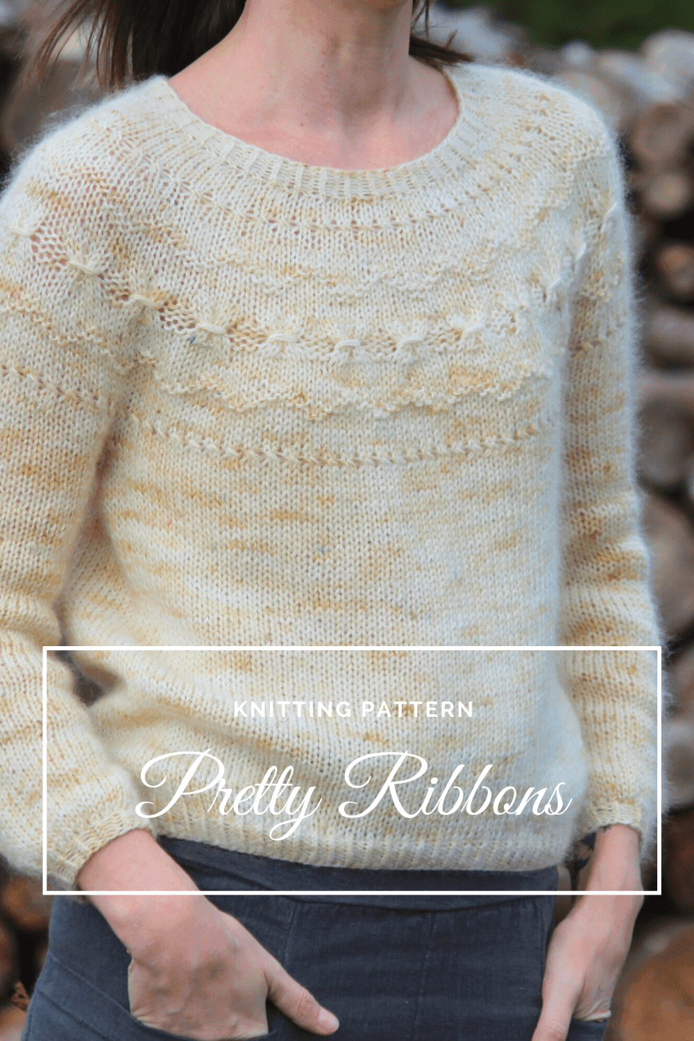 Pretty Ribbons Pullover Knitting Pattern