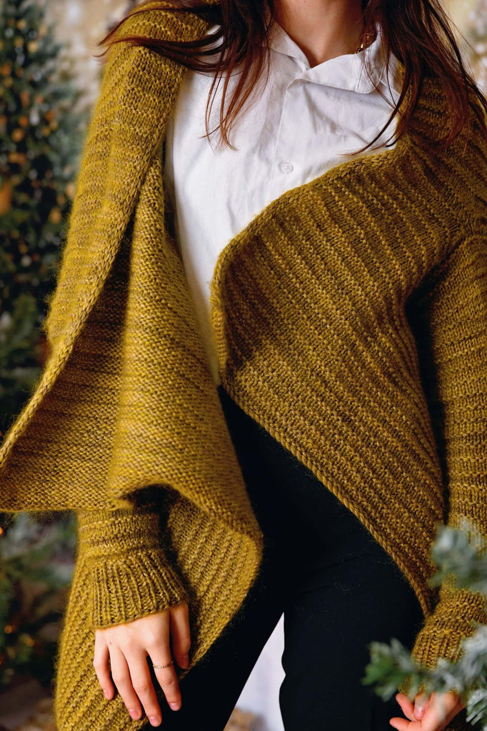asymmetrical vest knitting pattern