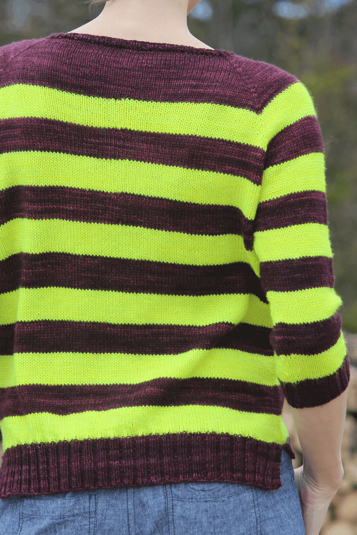 The Rugby Raglan Free Knitting Pattern