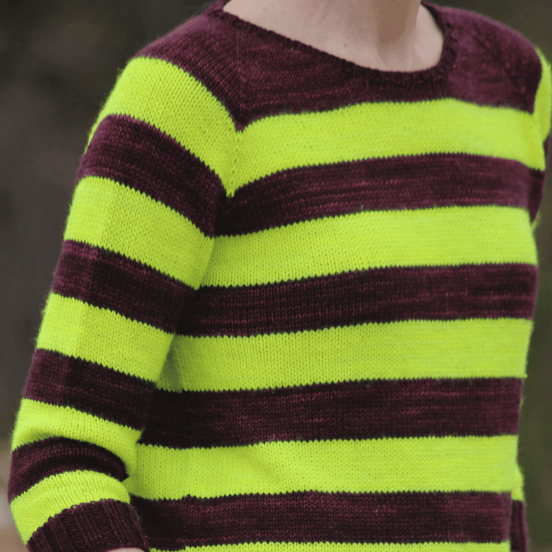 The Rugby Raglan Free Knitting Pattern