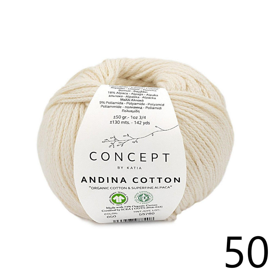 Andina Cotton - KATIA - DISC - Les Laines Biscotte Yarns
