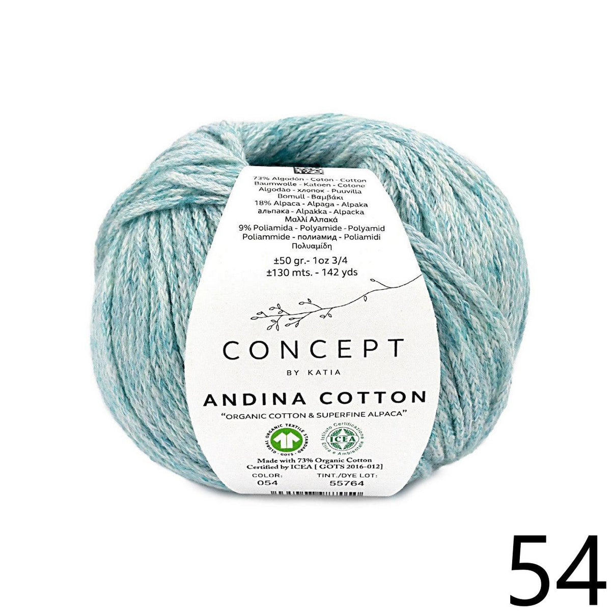 Andina Cotton - KATIA - DISC - Les Laines Biscotte Yarns