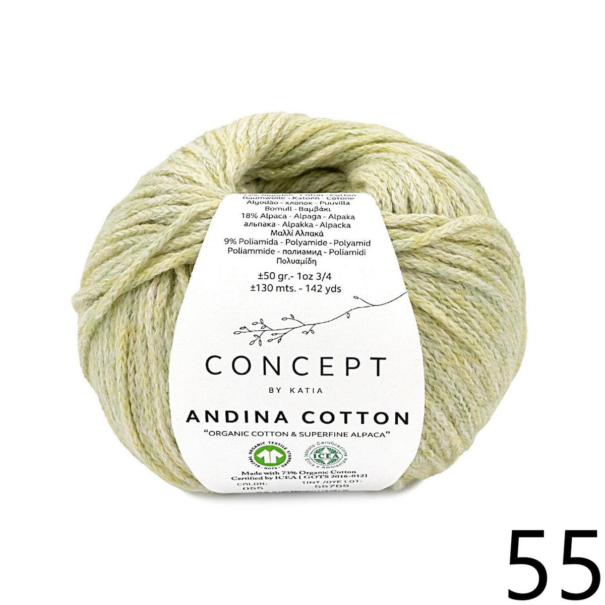 Andina Cotton - KATIA - DISC - Les Laines Biscotte Yarns