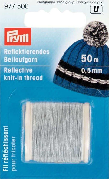 PRYM REFLECTIVE KNIT-IN THREAD 0.5MM - 5X50M - Les Laines Biscotte Yarns