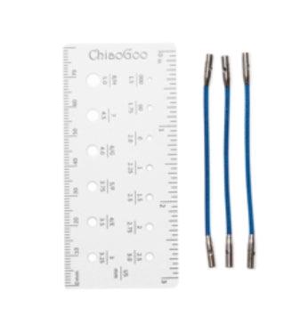 Shortie Blue X-Flex Cables [S] - Les Laines Biscotte Yarns