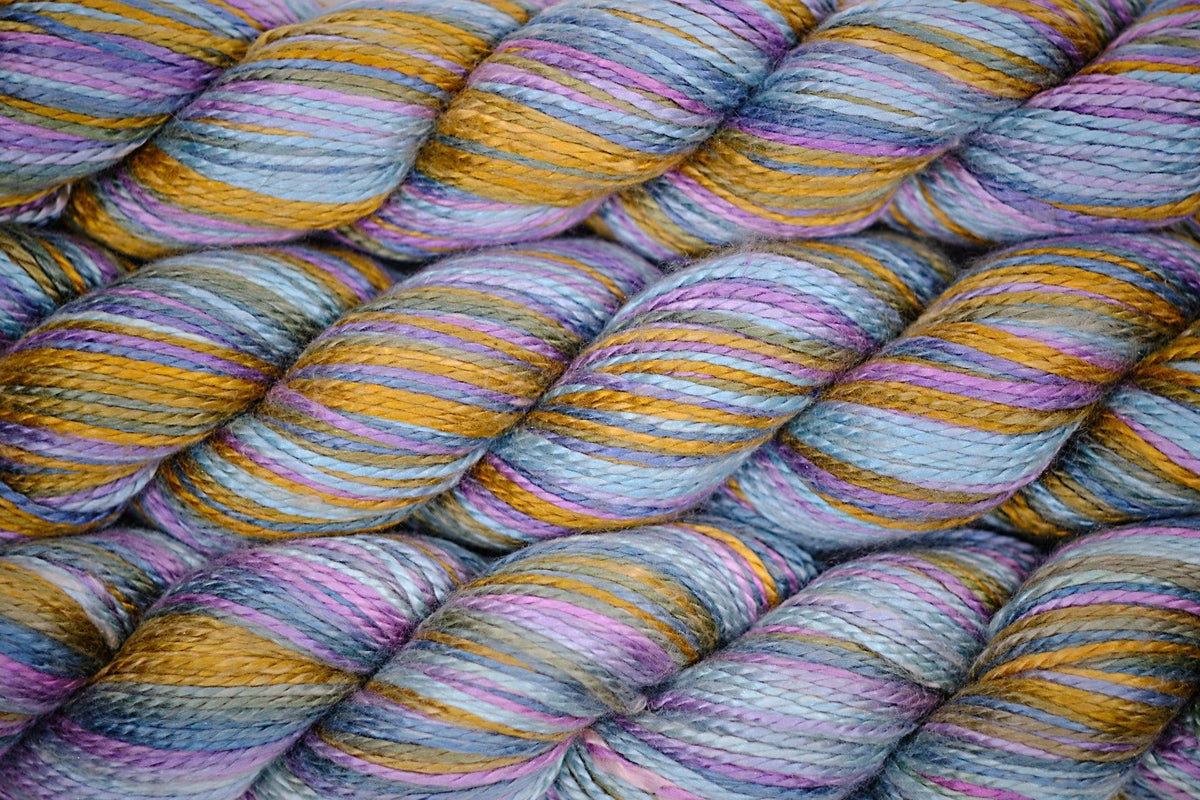 Hand-dyed yarn made of silk & Seacell ALGUA MARINA SOUS-BOIS