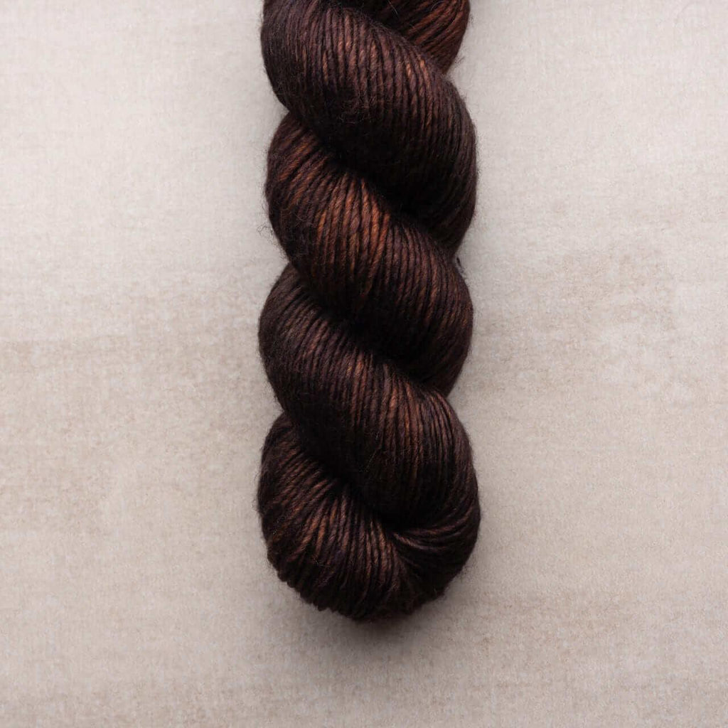 Merino & silk hand-dyed yarn ALBUS CHOCOLAT