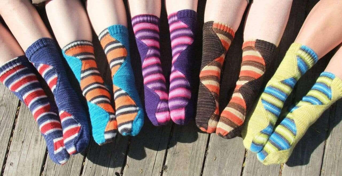 Stitch Surfer Socks NEW Knitting Kits - Les Laines Biscotte Yarns