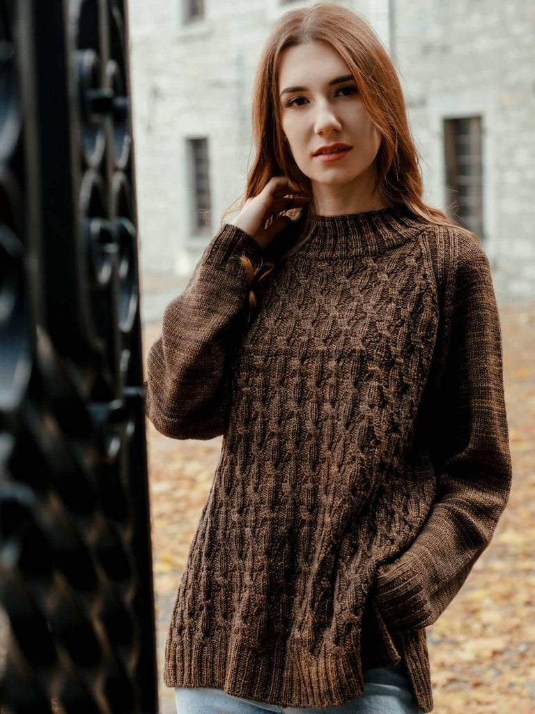 Aristea - Cabled Sweater Pattern