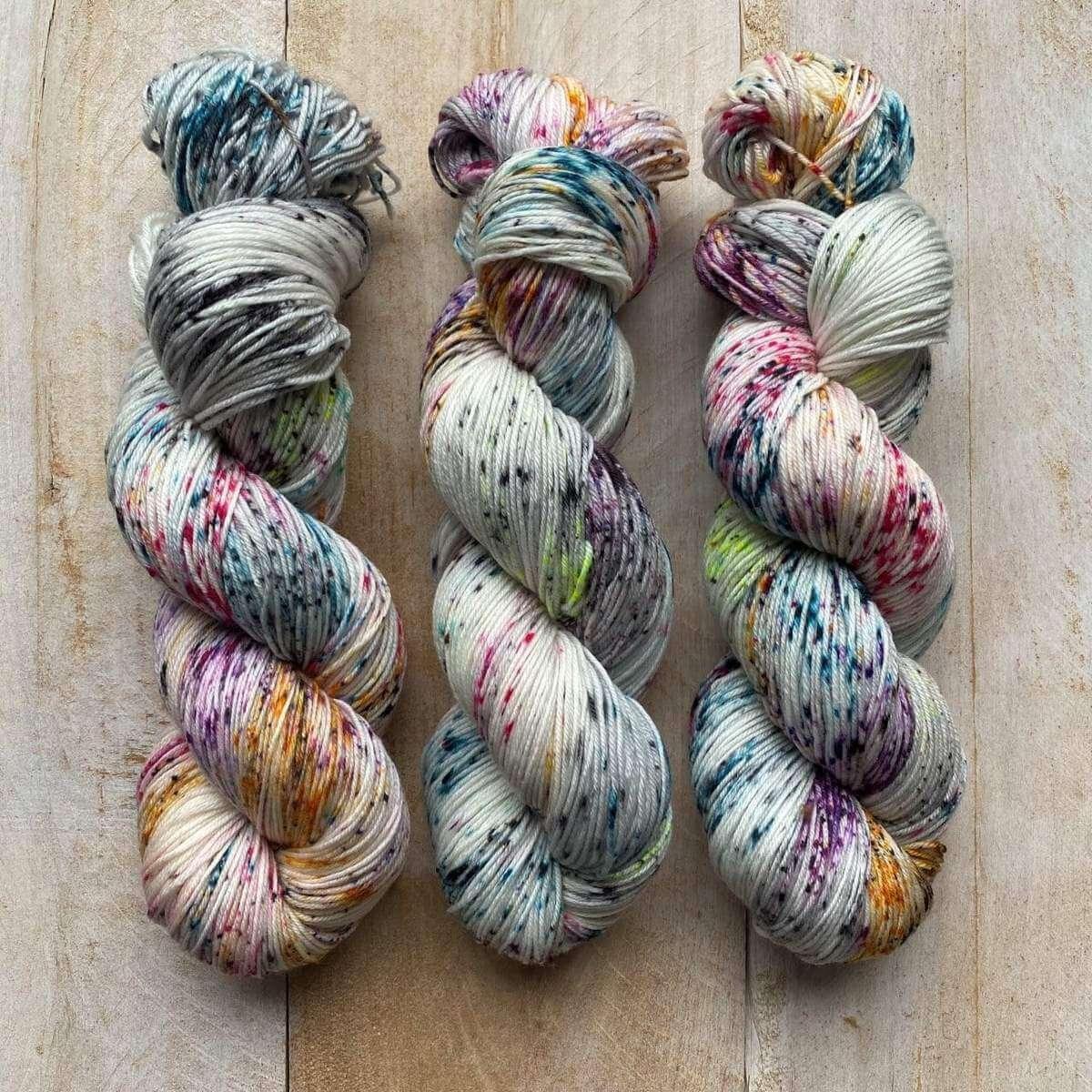 Hand-dyed yarn DK PURE ZIGGY DK weight yarn