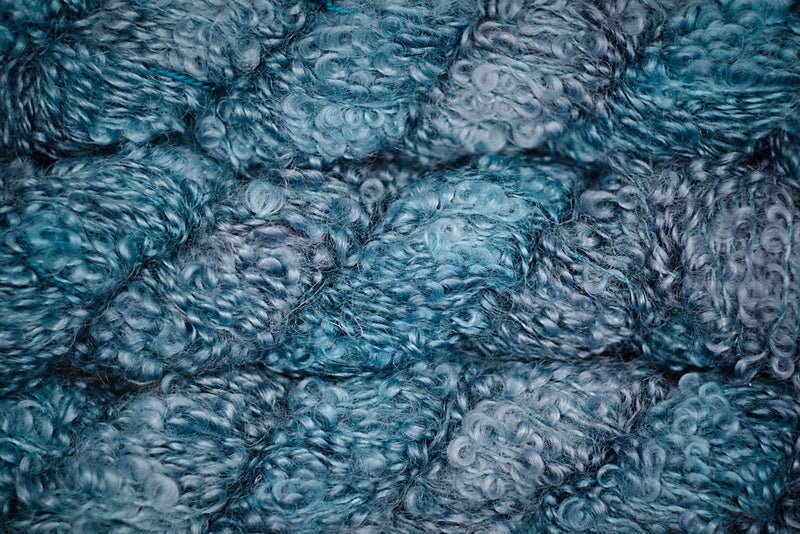 Loopy mohair yarn hand-dyed - BOUCLE MOHAIR LOCH