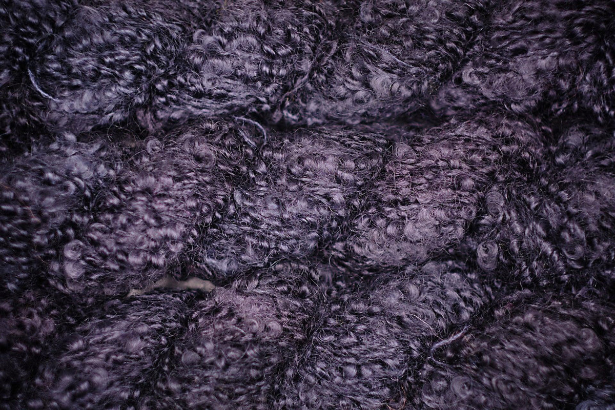 BOUCLE MOHAIR MOUTON NOIR - Les Laines Biscotte Yarns