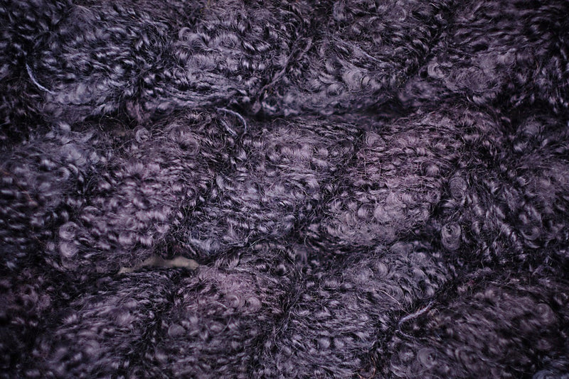 BOUCLE MOHAIR MOUTON NOIR - Les Laines Biscotte Yarns