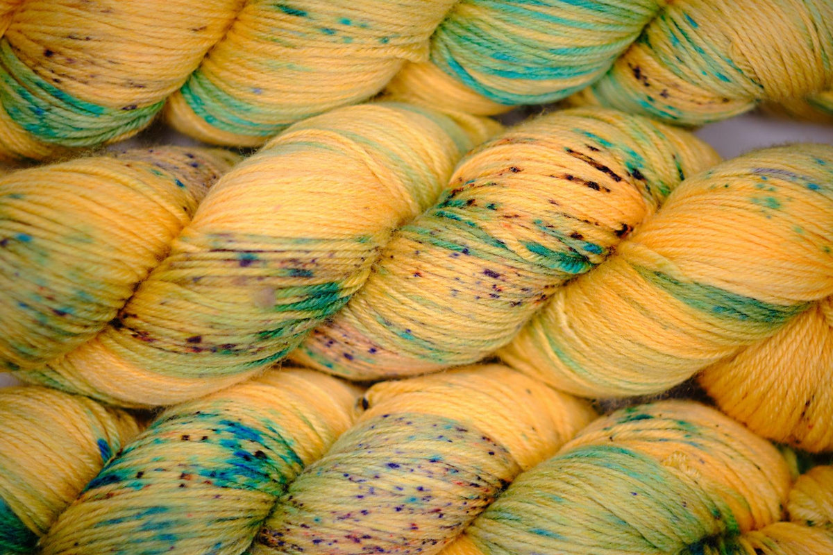 Hand-dyed Sock Yarn - BIS-SOCK FOOL'S GOLD