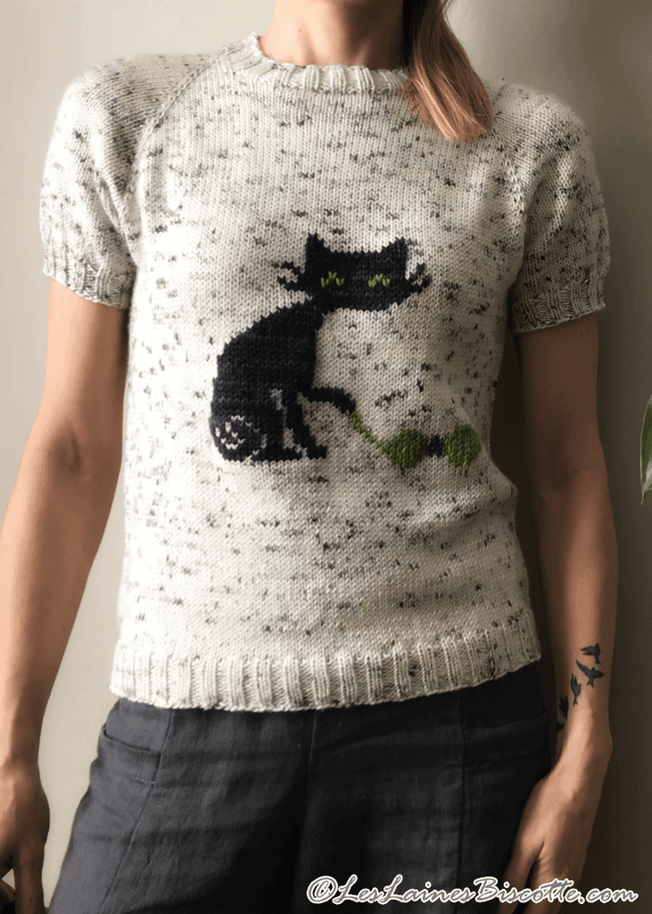 Biscot-tee Cat Free Sweater Pattern