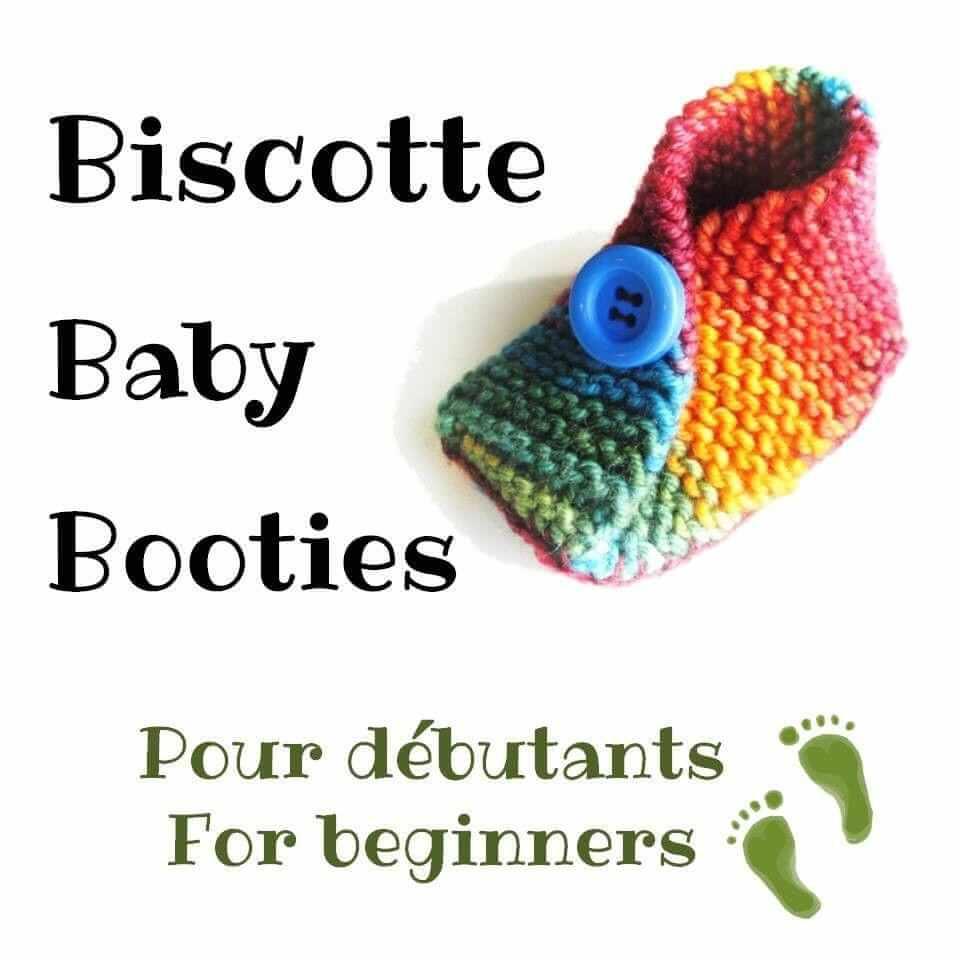 Biscotte Baby Booties pattern