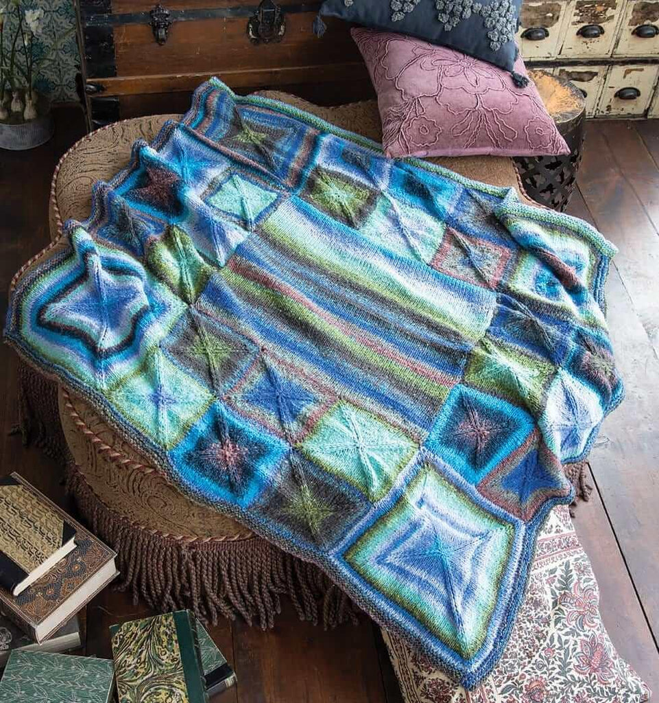 Perfectly Square Throw - Blanket Kit - Les Laines Biscotte Yarns