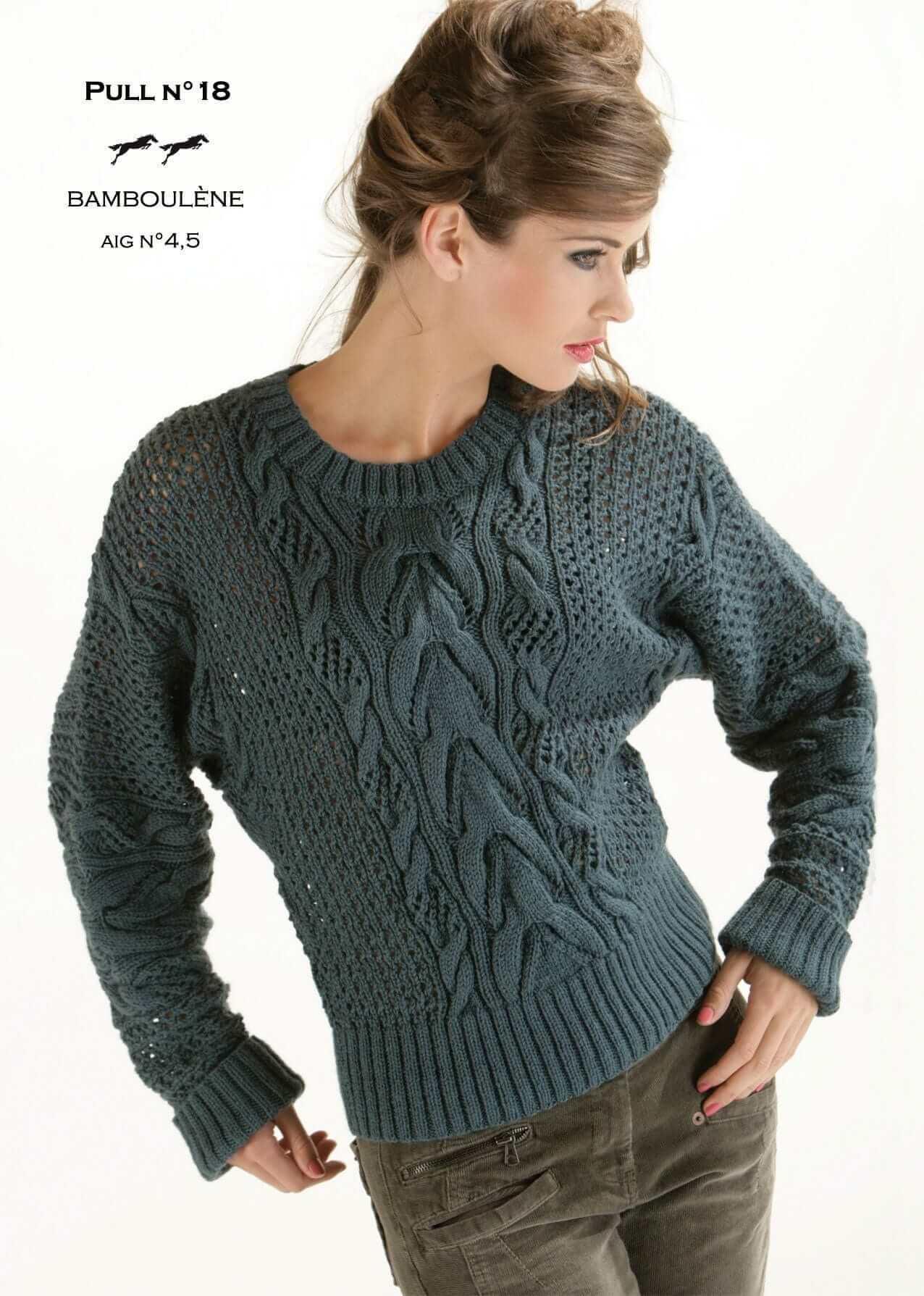 Knitting patterns top for women - Cheval Blanc - Laines Cheval Blanc