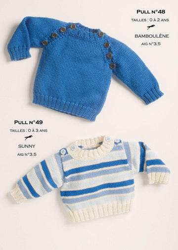 Free Cheval Blanc pattern - Sweater for child cat.14-49