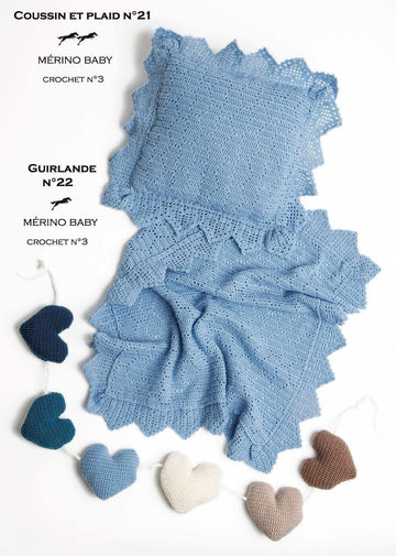 Free Cheval Blanc pattern - Cushion and blanket for baby cat.23-21