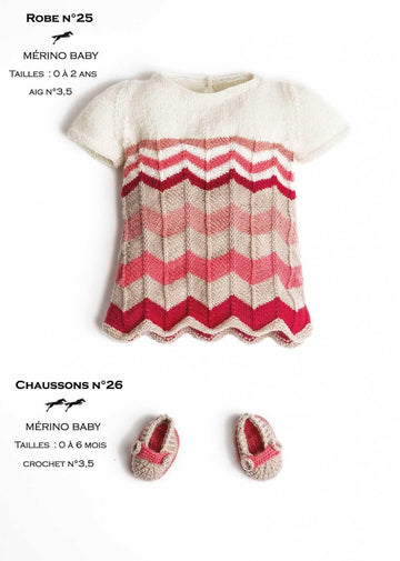 Free Cheval Blanc pattern - Baby booties cat.23-26