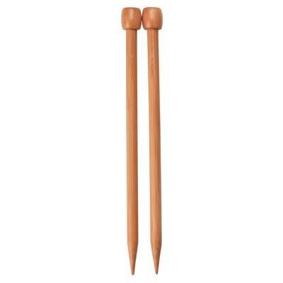 ChiaoGoo Single Point 13-inch (33cm) Bamboo Dark Patina Knitting Needle - Les Laines Biscotte Yarns
