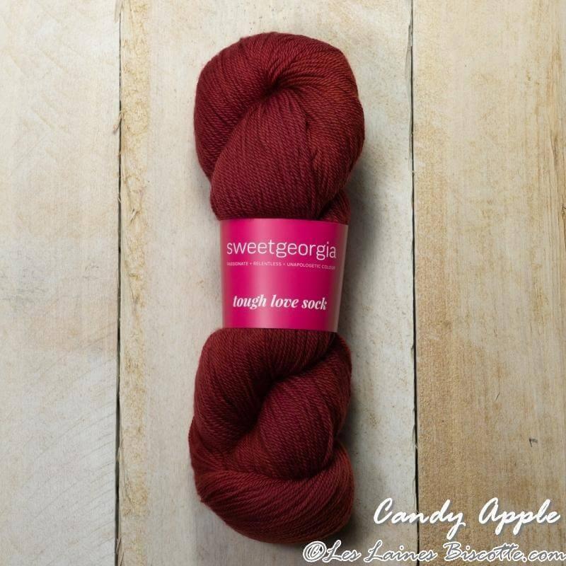 Sweet Georgia - Tough Love Sock - Color: Candy Apple